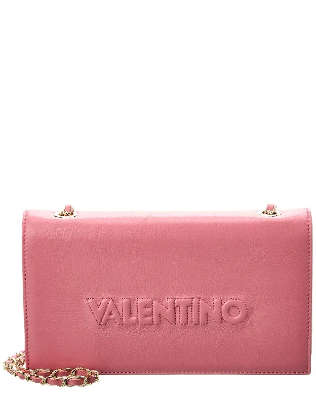 Suede Crossbody Bag in Olive Green for Fall Fashion StatementsValentino by Mario Valentino Lena Embossed Leather Crossbody