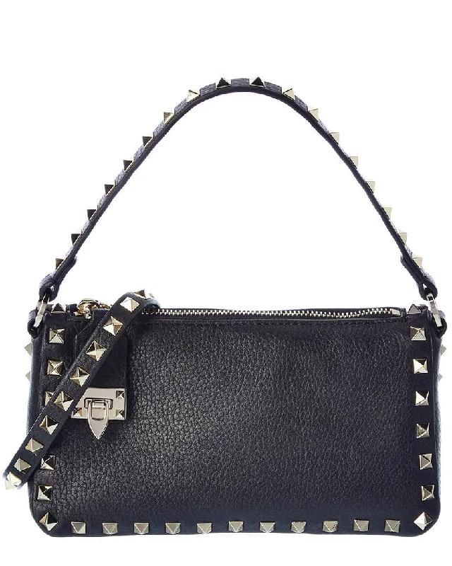 Embroidered Silk Crossbody Bag in Purple for Formal Events and WeddingsValentino Rockstud Small Grainy Leather Crossbody Embroidered Silk Crossbody Bag in Purple for Formal Events and WeddingsValentino Rockstud Small Grainy Leather Crossbody