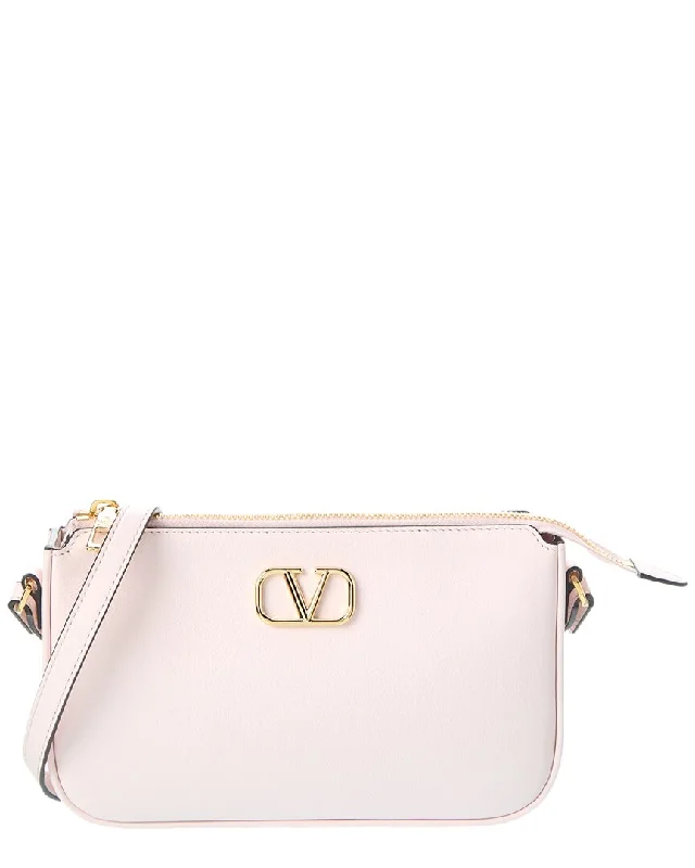 Medium - sized Canvas Crossbody Bag in Beige with Floral Print for Spring OutingsValentino VLogo Signature Mini Leather Crossbody Medium - sized Canvas Crossbody Bag in Beige with Floral Print for Spring OutingsValentino VLogo Signature Mini Leather Crossbody