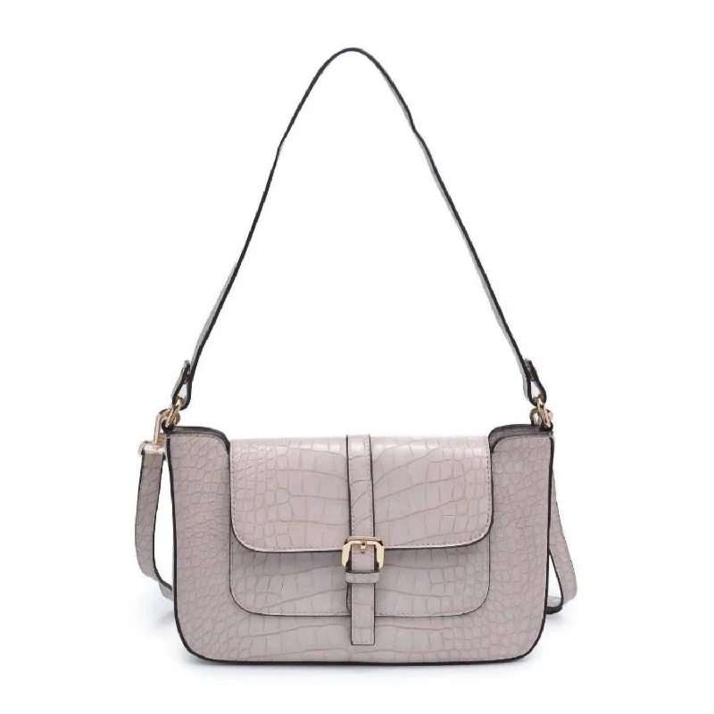 Women's Crossbody Bag with Adjustable Strap in Orange for Customizable ComfortWomen's Adwen Croc Crossbody Bag In Ivory