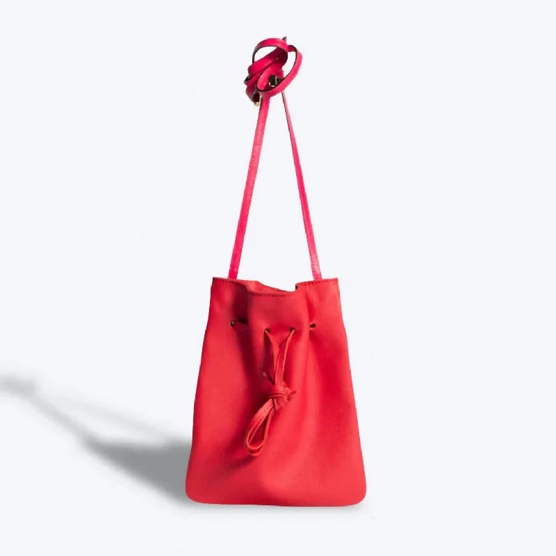 Large Faux Leather Crossbody Bag in Brown with Tassel Details for Casual TravelWomen's Scout Bag In Red